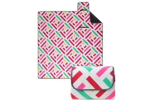 Picknickdecke XXL eco-line Picknickdecke ca. 200x200, wometo, Oberseite 100% recyceltes Fleece, wasserdicht