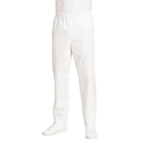 Leiber Unisex Hose weiß 12/107/01 - Hochwertige Unisex Hose aus Deutschland, ideal für den professionellen Einsatz in der Gastronomie oder Pflege.