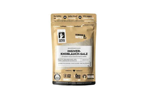 Bremer Gewürzhandel Gewürz Ingwer Knoblauch Salz, Salzen DaLuxe, 100 g