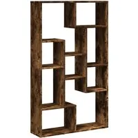 vidaXL Bücherregal 9 Fächer - Büro-Bücherregal mit modernem geometrischem Design, bietet reichlich Stauraum und kann flexibel als Raumteiler eingesetzt werden.