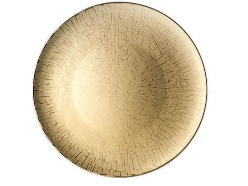 Rosenthal TAC Gropius Skin Gold Platzteller 33 cm - Eleganter Speiseteller aus Porzellan mit edlem Skin Gold Dekor, ideal für festliche Anlässe und besondere Tischarrangements.