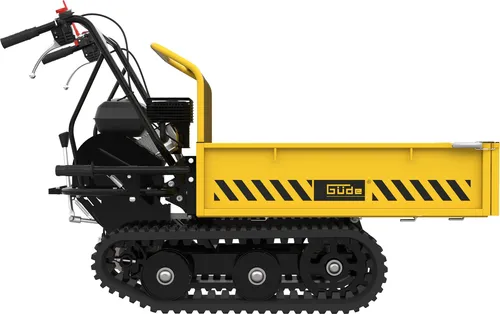 Güde Raupendumper GRD 300.1/R - Leistungsstarker Dumper für schwere Lasten - Schubkarren mit einer Gewichtskapazität von 110 l und einer starken 4,1 kW Benzinmotor für müheloses Transportieren von bis zu 213 kg.