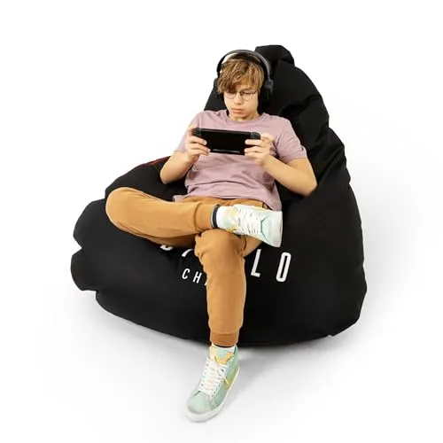 Diablo Pouf Gamer - Noir (1451) - Gaming Stuhl mit ergonomischem Design, ideal für stundenlanges Spielen und höchsten Komfort.