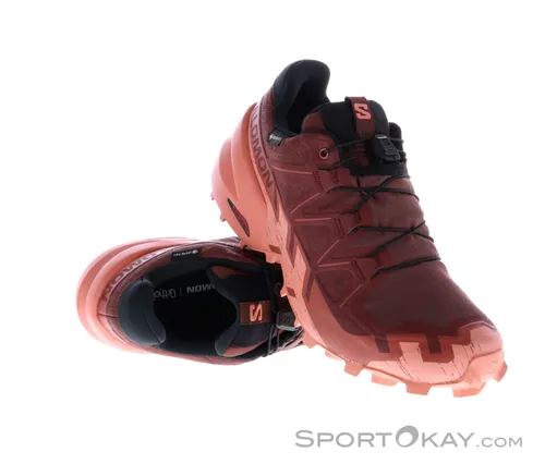 Salomon Damen Speedcross 6 GTX rot 39.3 in braun von Salomon