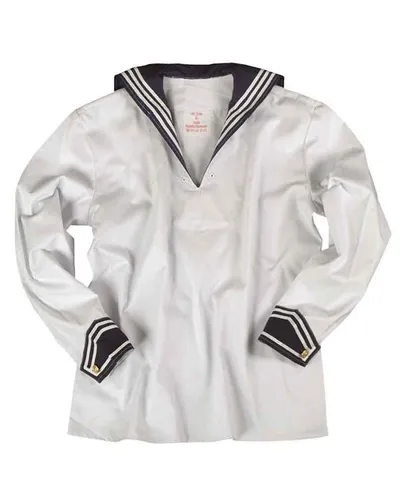 BW Marinehemd weiß m.Marinekragen, Camping, Outdoor, Military    -NEU-