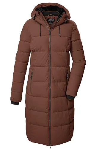 KILLTEC Damen Mantel KOW 56 WMN QLTD CT - Funktionsjacke für Damen, winddicht und wasserabweisend mit 10.000 mm Wassersäule, ideal für kalte Tage und nachhaltig hergestellt aus recyceltem Material.