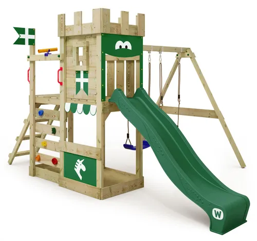 Wickey Spielturm RoyalFlyer – Abenteuer-Spielgerät mit Rutsche und Schaukel