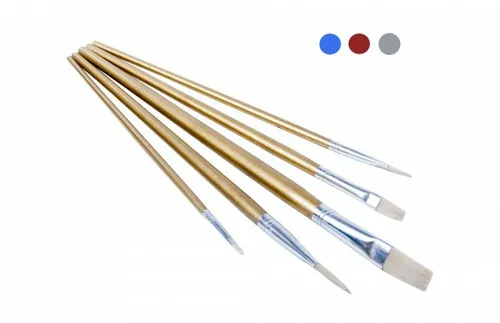 Pinselset 5-tlg. flach Flachpinsel Künstlerpinsel Malpinsel Malerpinsel Pinsel