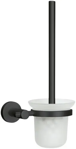 Kleine Wolke WC-Garnitur Apollo Nero, Wandbefestigung in schwarz von Kleine Wolke