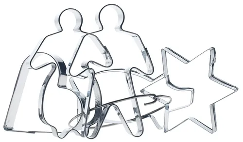 GastroMax Ausstechformen Tradition, 5er Set, Edelstahl von Gastromax