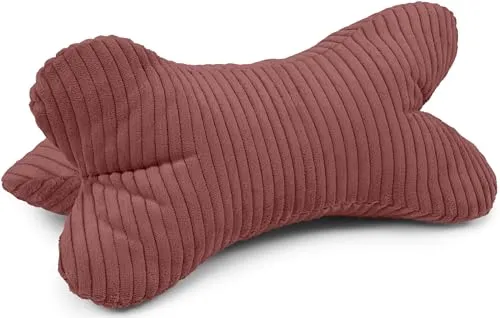 Amilian Leseknochen Knochenkissen ca. 44x22 cm – Nackenkissen zum Lesen & Entspannen – Buch- und Tabletstütze – vielseitiges Lesekissen für Sofa & Bett – Herzschimmer