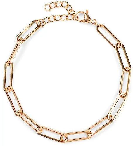 styleBREAKER Damen Edelstahl Armkette ohne Anhänger mit grober Gliederkette, Schmuck 05040185, Farbe:Rosegold