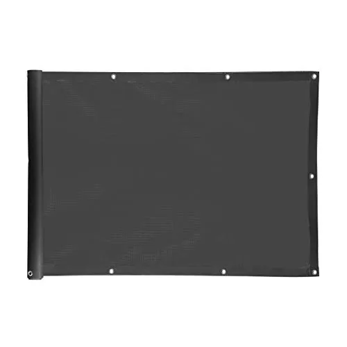 Ventanara® Balkonverkleidung Sichtschutz PVC blickdichte Balkonumspannung Zaun Verkleidung Blende Windschutz Folie (300 x 75 cm, Anthrazit)