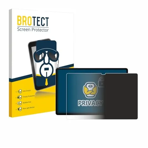 BROTECT Anti-Spy Blickschutzfolie für Samsung Galaxy Tab S10 Plus 5G Privacy Screen Protector [Displayschutz-Folie, Sichtschutz, Blaulichtfilter]