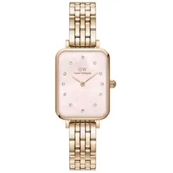 Daniel Wellington Quadro Uhr 20x26mm Roségold - Elegante Armbanduhr für Damen, gefertigt aus doppelt beschichtetem Edelstahl in Roségold, mit hochwertigem Japanischem Quarzwerk und bis zu 3ATM wasserdicht. Perfekt für jeden Anlass!