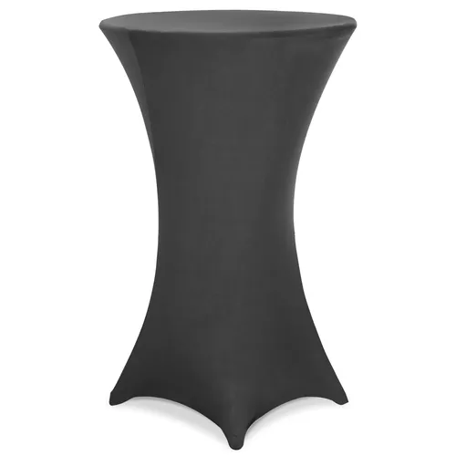 DeubaXXL DE Stehtischhusse Anthrazit Ø80cm 105101