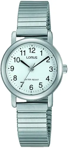 Lorus Classic RRX07HX9 Damenarmbanduhr - Elegante Silber/Weiß - Damenuhren mit elegantem Design, Gehäuse aus Edelstahl und wasserdicht bis 3 bar - ideal für jeden Anlass.