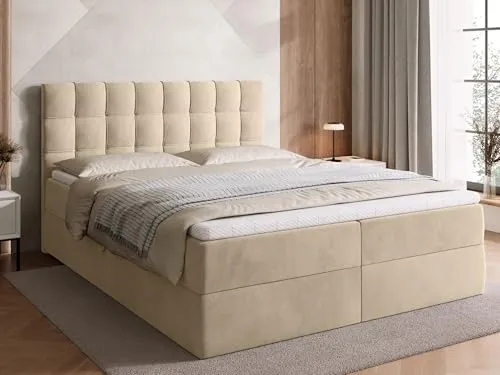 BROMARKT Boxspringbett mit Bettkasten 160x200 von BroMARKT