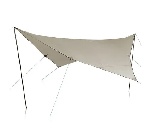 yourGEAR Sonnensegel yourGEAR Sonnensegel Atrani 3x3 m Tarp 2 Aufstellstangen Wasserdicht