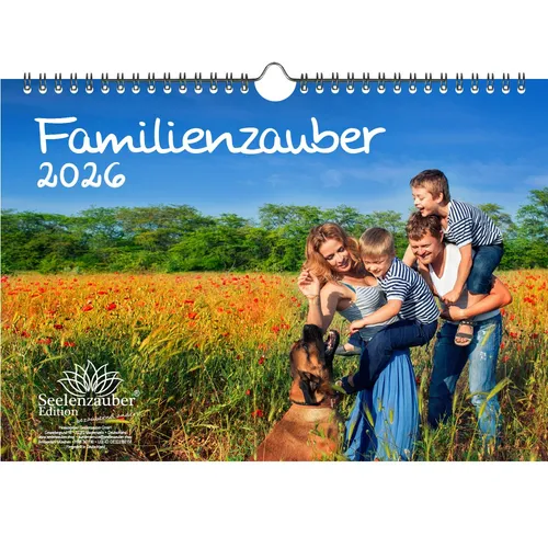 Familienzauber DIN A4 Kalender für 2026 Familie - Seelenzauber