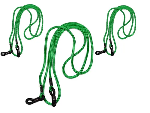 Grün Brillenkordel - 3er Pack - für Lesebrille Sportbrille Sonnenbrille
