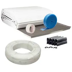Fußbodenheizung Tackersystem 10 m² Set mit PE-RT Rohr