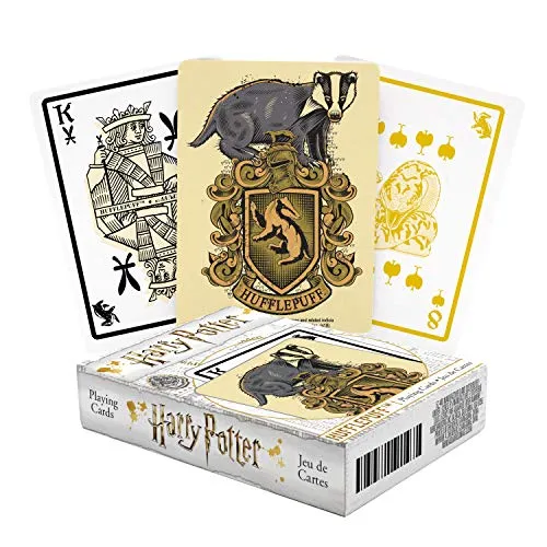 Aquarius Harry Potter Spielkarten Hufflepuff, Mehrfarbig, 52440