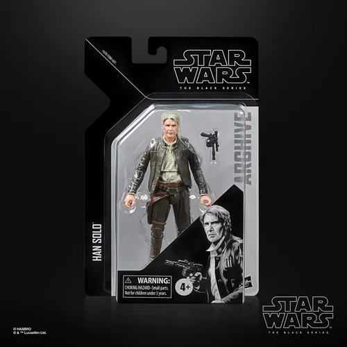 Star Wars Episode VII Black Series Archive Actionfigur: Han Solo 15 cm - Action- & Spielfiguren, detailgetreue Nachbildung des legendären Han Solo aus Episode VII, perfekt für Sammler und Fans.