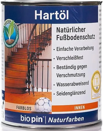 Biopin Naturfarben Teaköl 2,5 L farblos - Holzöle für den perfekten Schutz und die Pflege von Teakholz, wasserabweisend und umweltfreundlich.