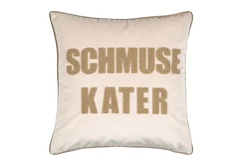 PAD Kissenhülle Letters Schmusekater Sand (45x45cm) - Kissenbezüge von PAD, bekannt für moderne Designs und opulente Farben. Perfekt, um deinem Wohnraum einen frischen, stilvollen Akzent zu verleihen.