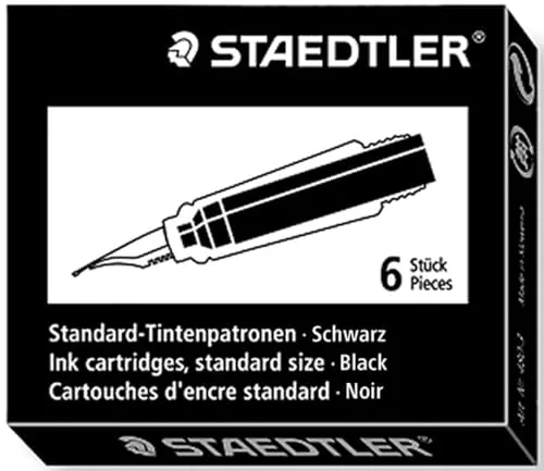 STAEDTLER Tintenpatrone, Standard, schwarz, 480-9