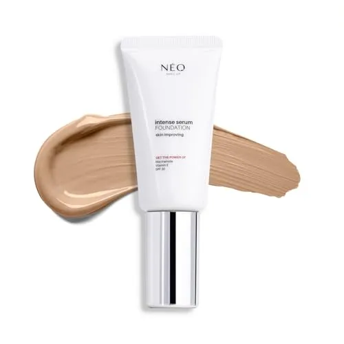 NEO MAKE UP Intense Serum Satin Foundation - Gesichts-make-up - Grundierung - Skin Care - Beauty - Gesichtspflege - SPF 30-01 Porcelain - 30 ml