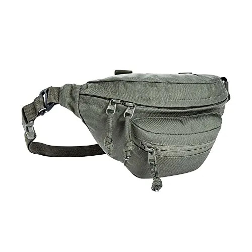 Tasmanian Tiger TT Modular Hip Bag - Steingrau Oliv IRR - Gürteltasche mit großem Hauptfach und Lasercut-MOLLE-System für individuelle Anpassung. Ideal für Outdoor-Aktivitäten und vielseitig einsetzbar.