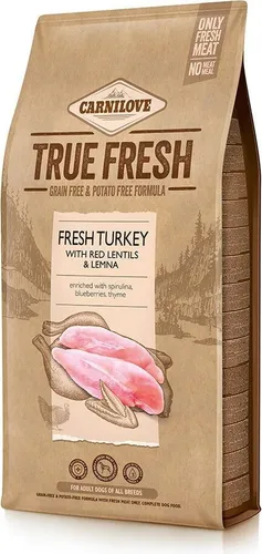 Carnilove True Fresh Turkey 11,4kg - Getreidefreies Hundefutter - Vollständiges Hundefutter für ausgewachsene Hunde aller Rassen, basierend auf frischem Fleisch ohne Getreide und Kartoffeln für optimale Ernährung.