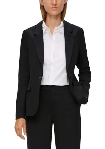 Produktbild s.Oliver BLACK LABEL Blazer aus Viskosemix schwarz 40
