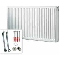 Buderus Flachheizkörper C-Profil Typ 11 900x400 mm - Heizkörper mit 567 W für effiziente Wärmeverteilung, ideal für moderne Wohnräume und energieeffiziente Heizsysteme.