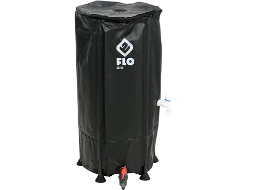 Regenwasserspeicher 100 Liter, Wassertank, Regentonne aus robustem PVC - Wasserspeicher & Regentonnen, ideal für die umweltfreundliche Gartenbewässerung und aus langlebigem 500D PVC gefertigt.