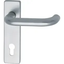 Drückergarnitur GEOS 1754/D52K - Alu silber ; ÖNORM B3859