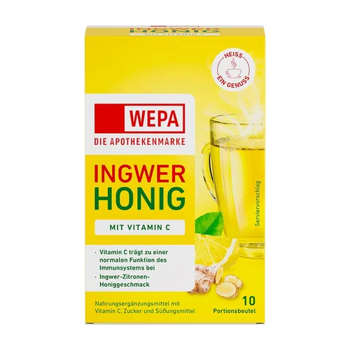 Wepa Ingwer+Honig+Vitamin C Pulver 100 G