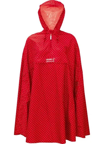 PRO-X elements Damen Alena Poncho, Rot, XS/S - Modischer Funktionsponcho für Urban und Bike, wasserdicht und atmungsaktiv. Leichtes PXE LIGHT Material bietet hohen Tragekomfort und Schutz bis zum Knie.