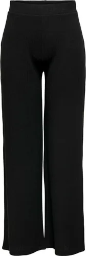 ONLY Jerseyhose ONLNella - Elegante schwarze Stoffhose für Damen - Stoffhosen in High Waist-Optik, bequem und vielseitig kombinierbar, ideal für jeden Anlass.