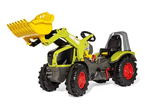 Rolly Toys Trettraktor rollyX-Trac Premium Claas Axion 960 - Tretfahrzeug für Kinder 3-10 Jahre, verstellbarer Sitz und Flüsterreifen für leisen Fahrspaß