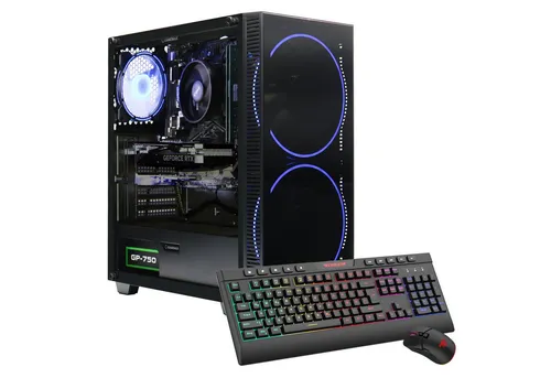 GAMEMAX Black Hole 7426 - Gaming PC mit Ryzen 5 7500F und RTX 4060 - PC-Systeme mit 32 GB RAM und 1 TB SSD, ideal für Gamer. Erleben Sie beeindruckende Performance und schnelle Ladezeiten für Ihre Lieblingsspiele.