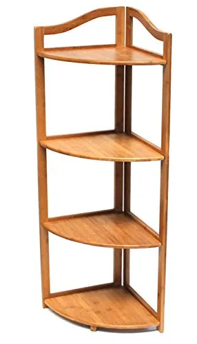 Yudu Eckregal Badregal Regal mit 4 Anlageflächen Regal