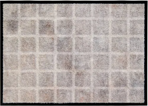 SCHÖNER WOHNEN-Kollektion Fußmatte Bellevue - Rechteckige Türmatte für In- und Outdoor, waschbar und rutschhemmend, ideal als Schmutzfang in Grau (67 cm x 100 cm)