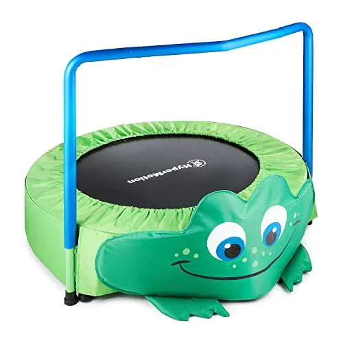 HyperMotion Kindertrampolin Mini-Trampolin für Kinder in grün von HyperMotion