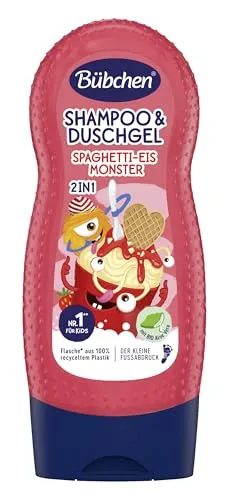 Bübchen Shampoo & Duschgel Spaghetti-Eis-Monster, 230ml in rot von Bübchen