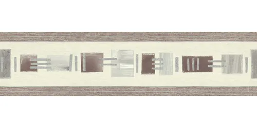 Tapetenborte Borte Grafisch weißgrau grau Glanz selbstklebend 8930-17 (19,85€/1q