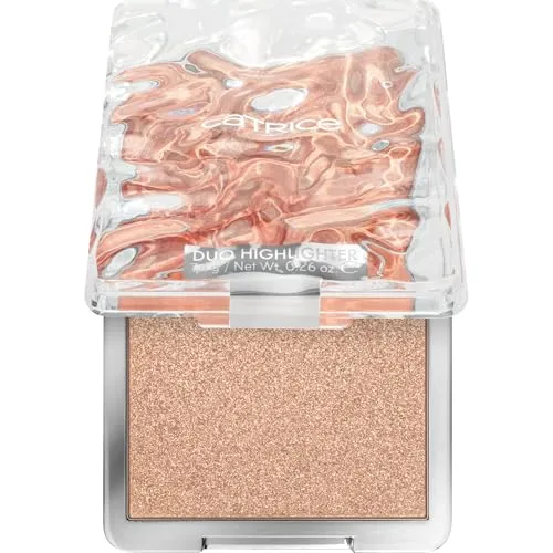 Produktbild Catrice UNDERWATER SECRETS Duo Highlighter, Highlighter Palette, Nr. C01, Gold, 2 Gold-Töne, sofortiges Ergebnis, glänzend, strahlend, vegan, ölfrei, ohne Parfüm, ohne Alkohol, 1er Pack (7.4g)
