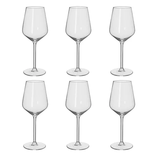 alpina Weingläser Weißwein - 6-teiliges Set mit 37cl Gläsern, spülmaschinenfest und ideal als Geschenk für Weinliebhaber